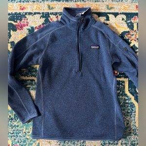 Patagonia Women's Navy Blue Quarter-Zip Fleece Pullover